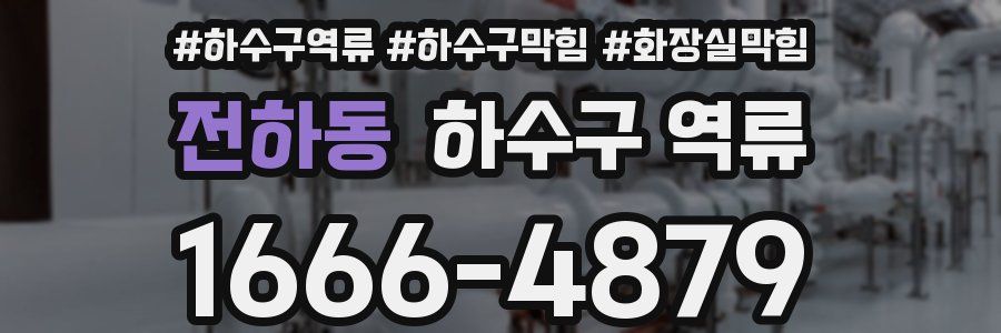 전하동 하수구 역류