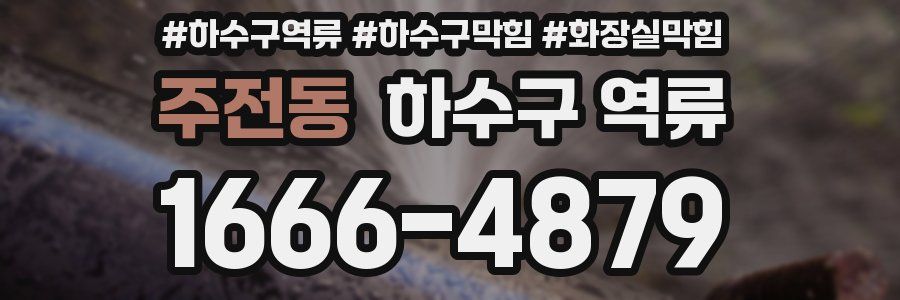 주전동 하수구 역류