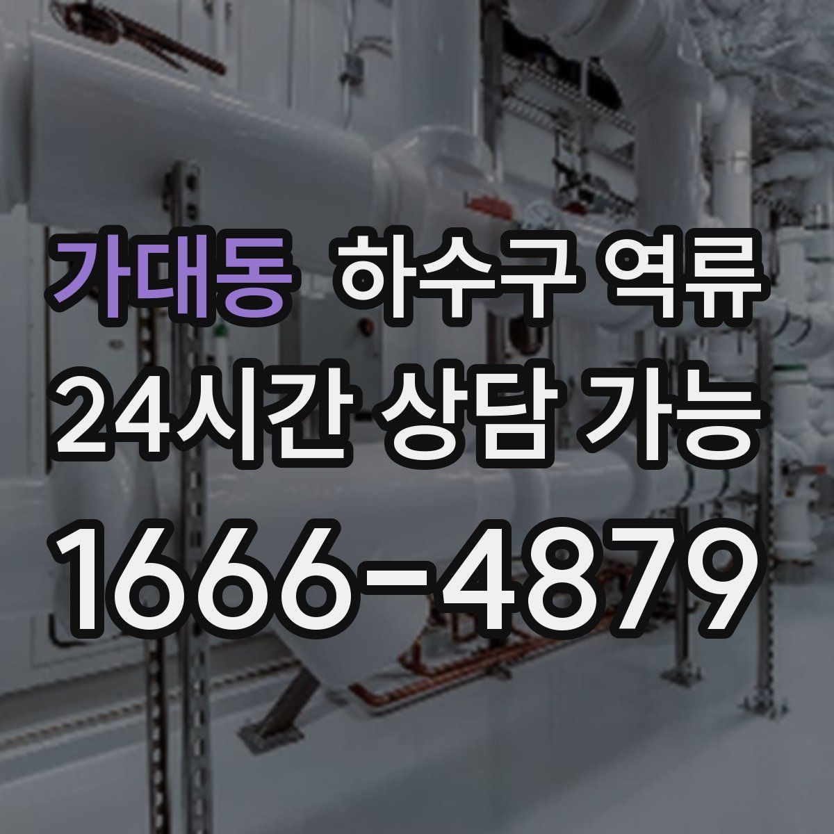 가대동 하수구 역류