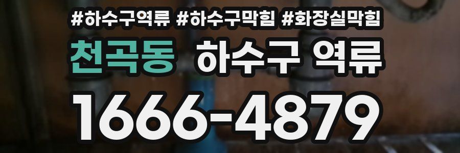 천곡동 하수구 역류