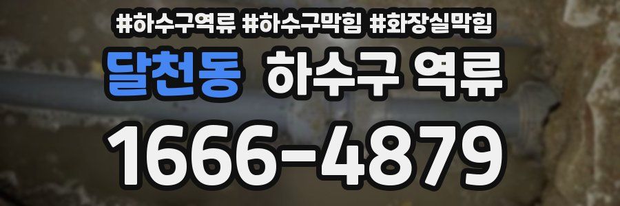 달천동 하수구 역류