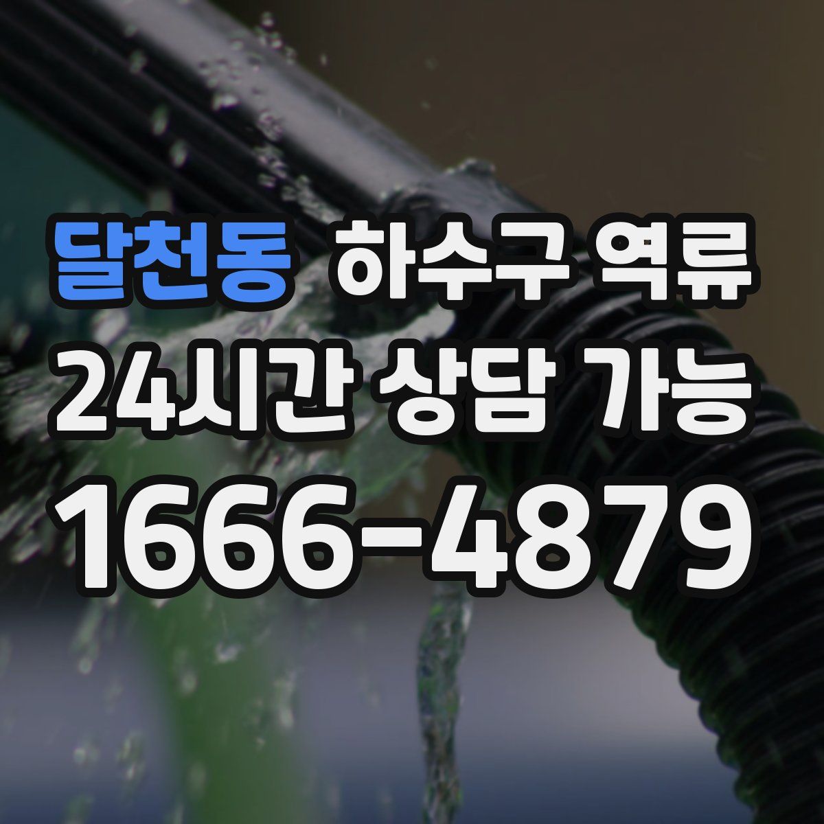 달천동 하수구 역류