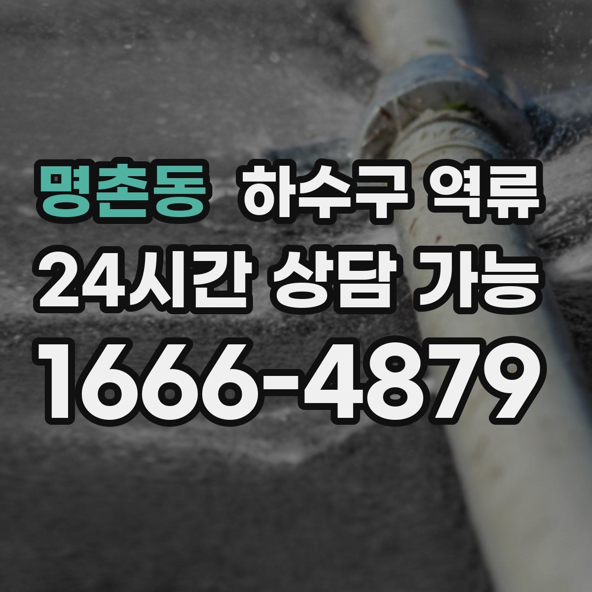 명촌동 하수구 역류