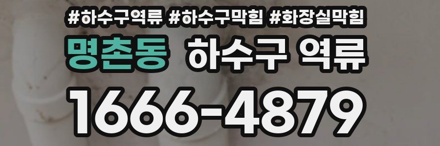 명촌동 하수구 역류