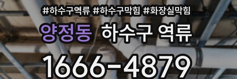 양정동 하수구 역류