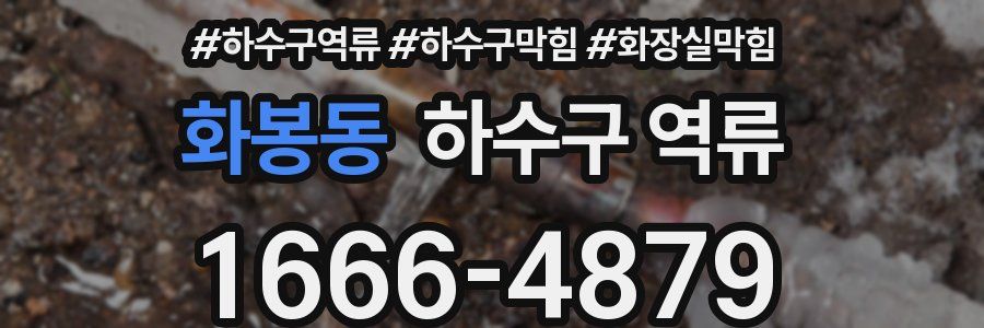 화봉동 하수구 역류