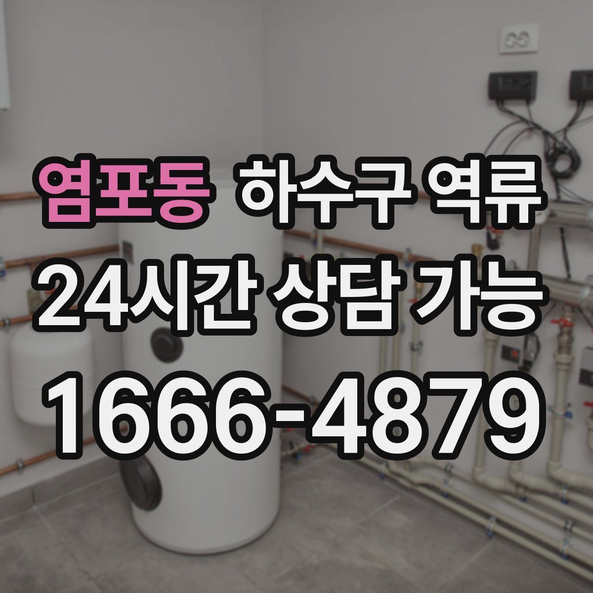 염포동 하수구 역류