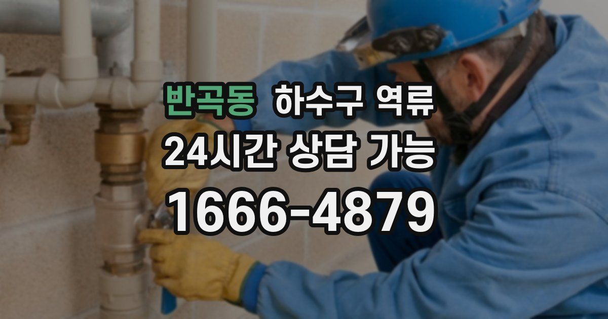 반곡동 하수구 역류