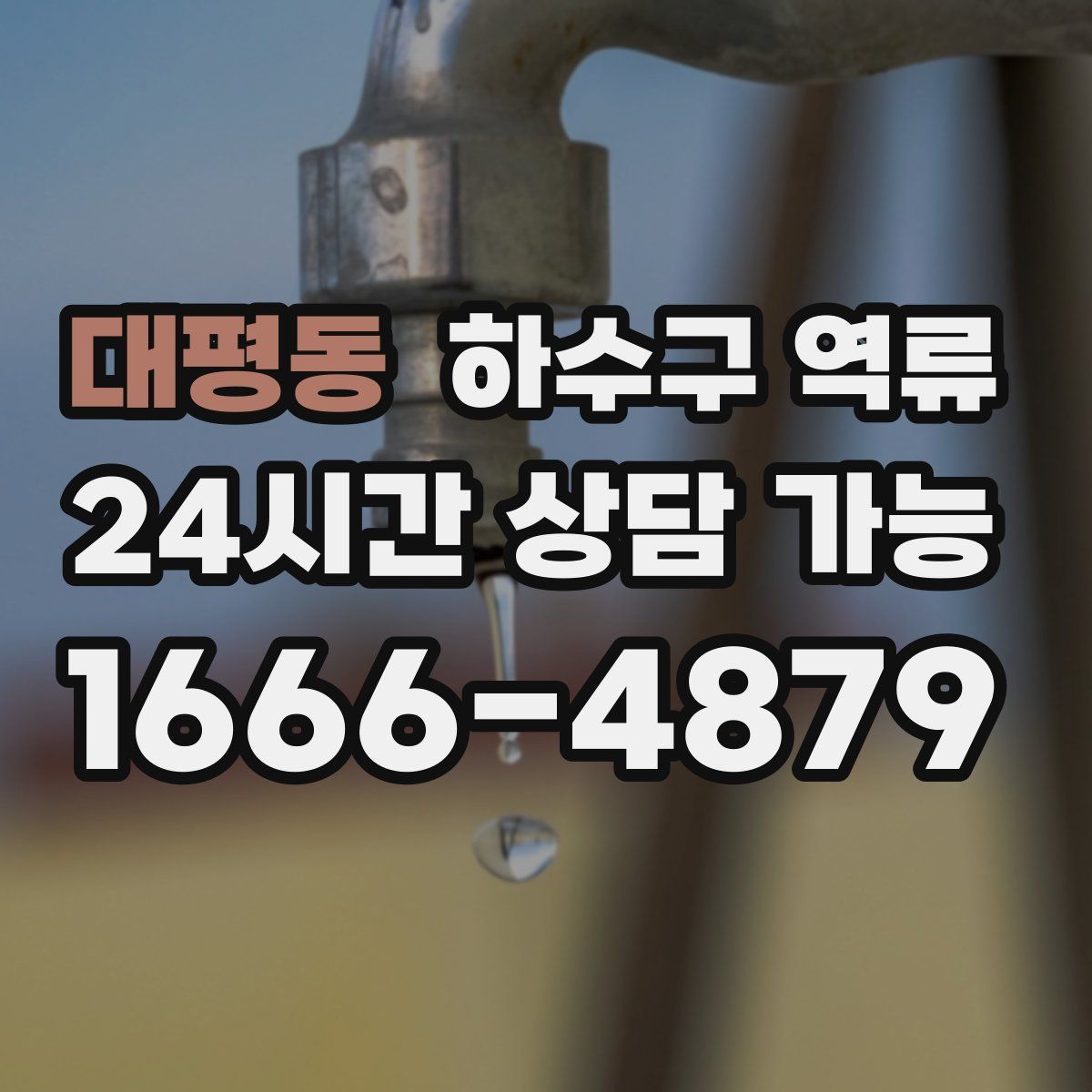 대평동 하수구 역류