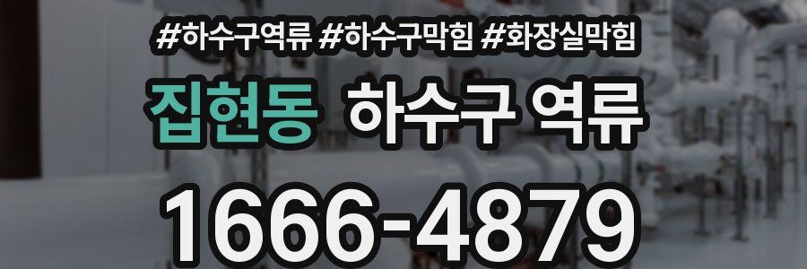 집현동 하수구 역류