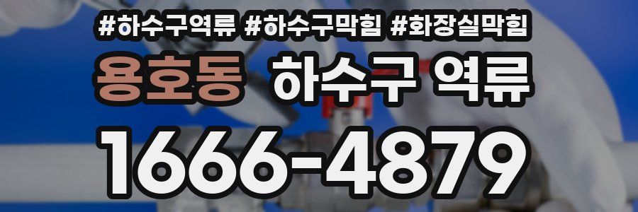 용호동 하수구 역류