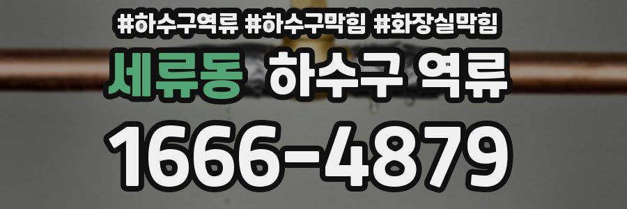 세류동 하수구 역류