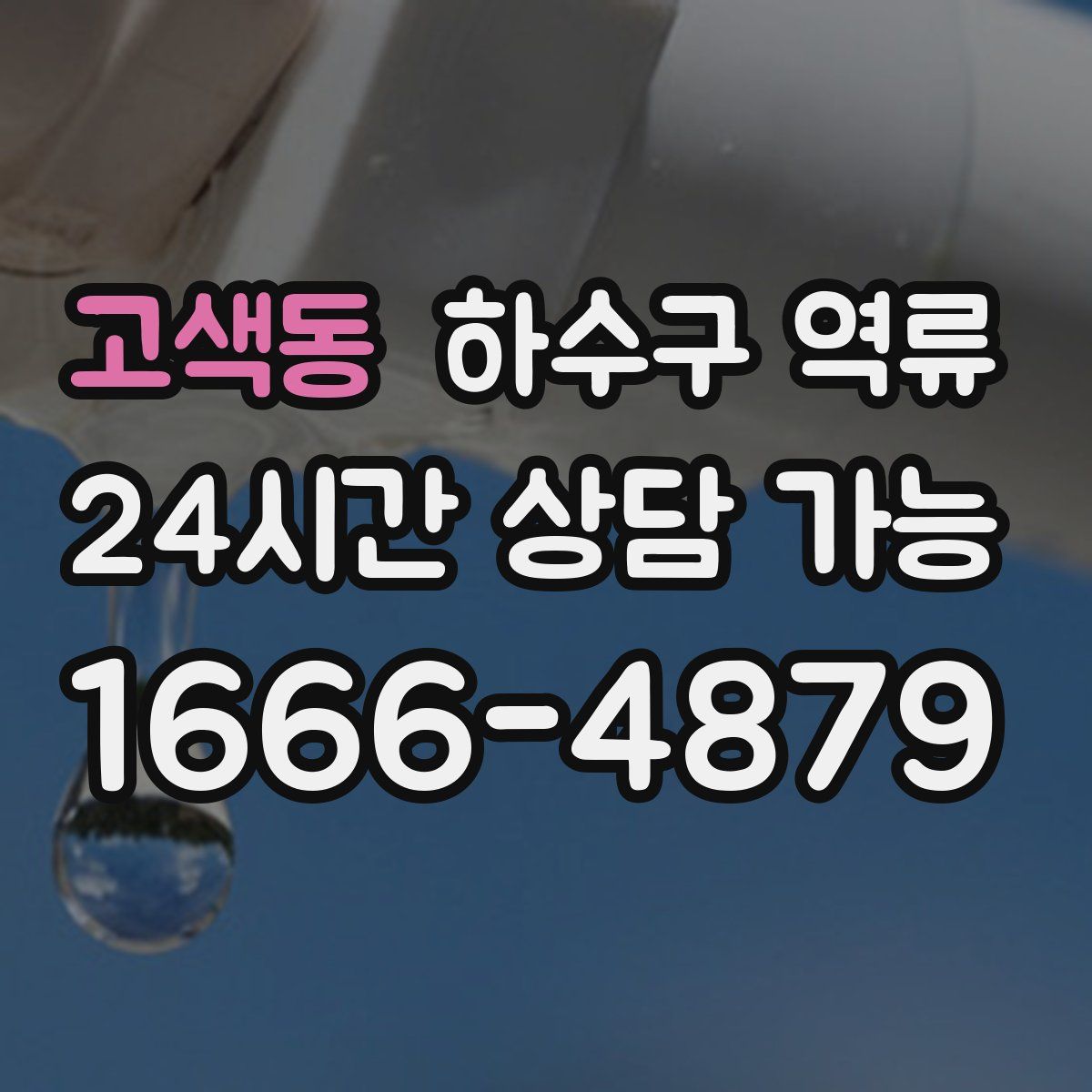 고색동 하수구 역류