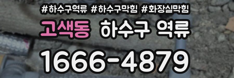 고색동 하수구 역류