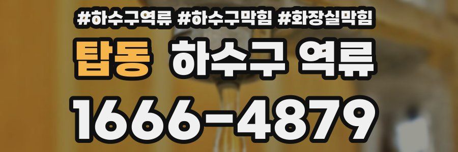 탑동 하수구 역류