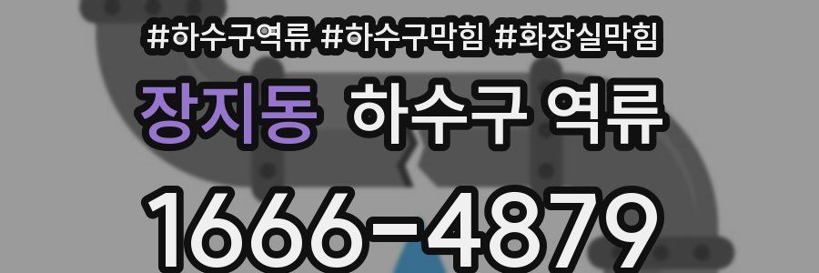 장지동 하수구 역류