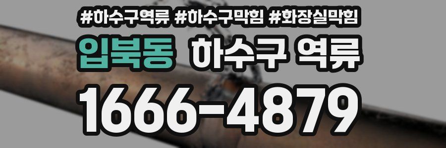 입북동 하수구 역류