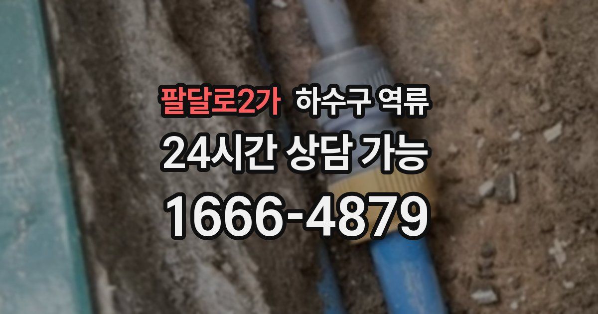 팔달로2가 하수구 역류