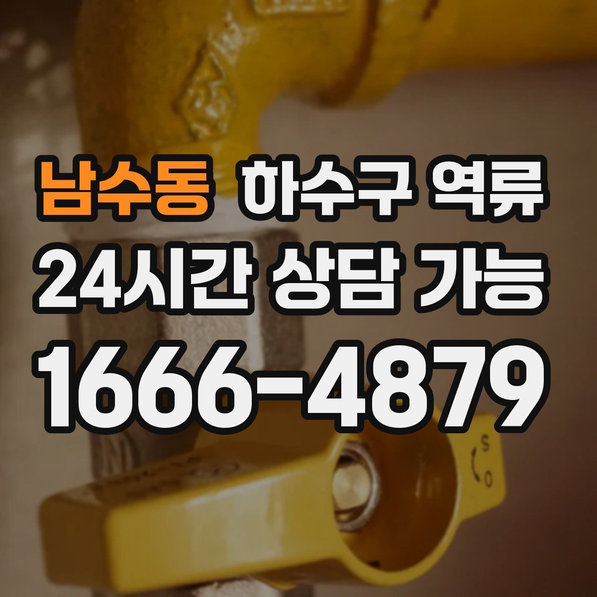 남수동 하수구 역류