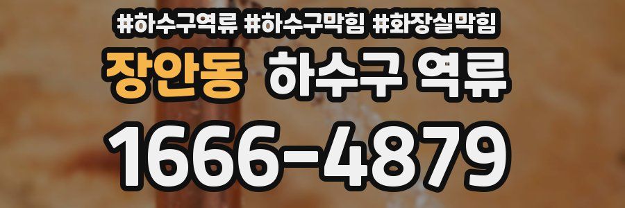 장안동 하수구 역류