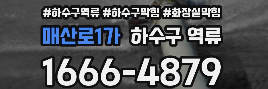 매산로1가 하수구 역류