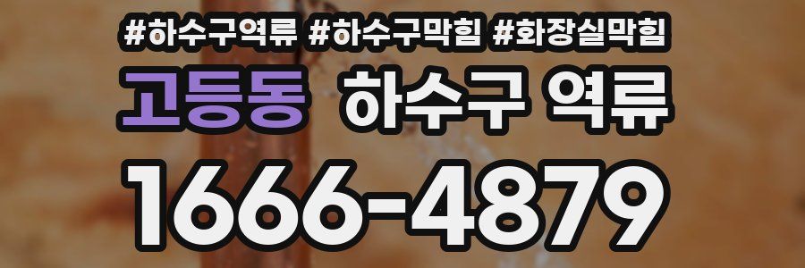 고등동 하수구 역류