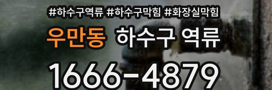 우만동 하수구 역류
