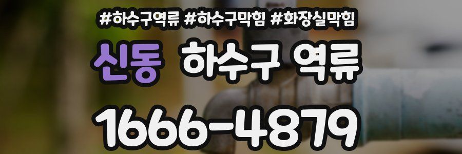 신동 하수구 역류