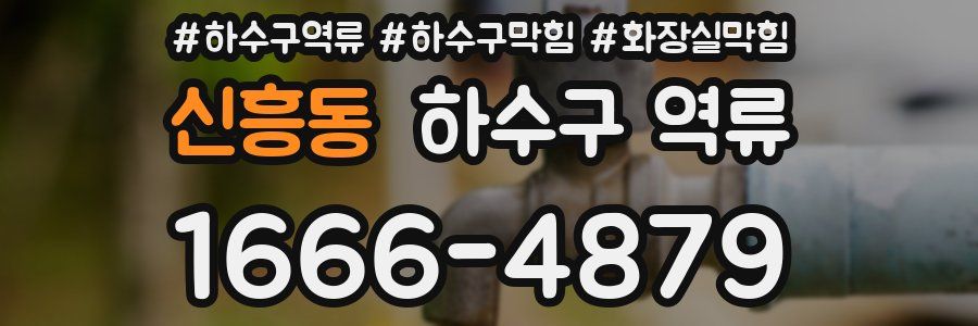 신흥동 하수구 역류