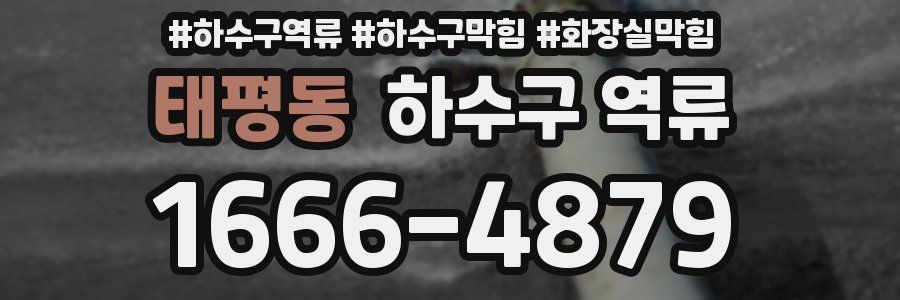 태평동 하수구 역류