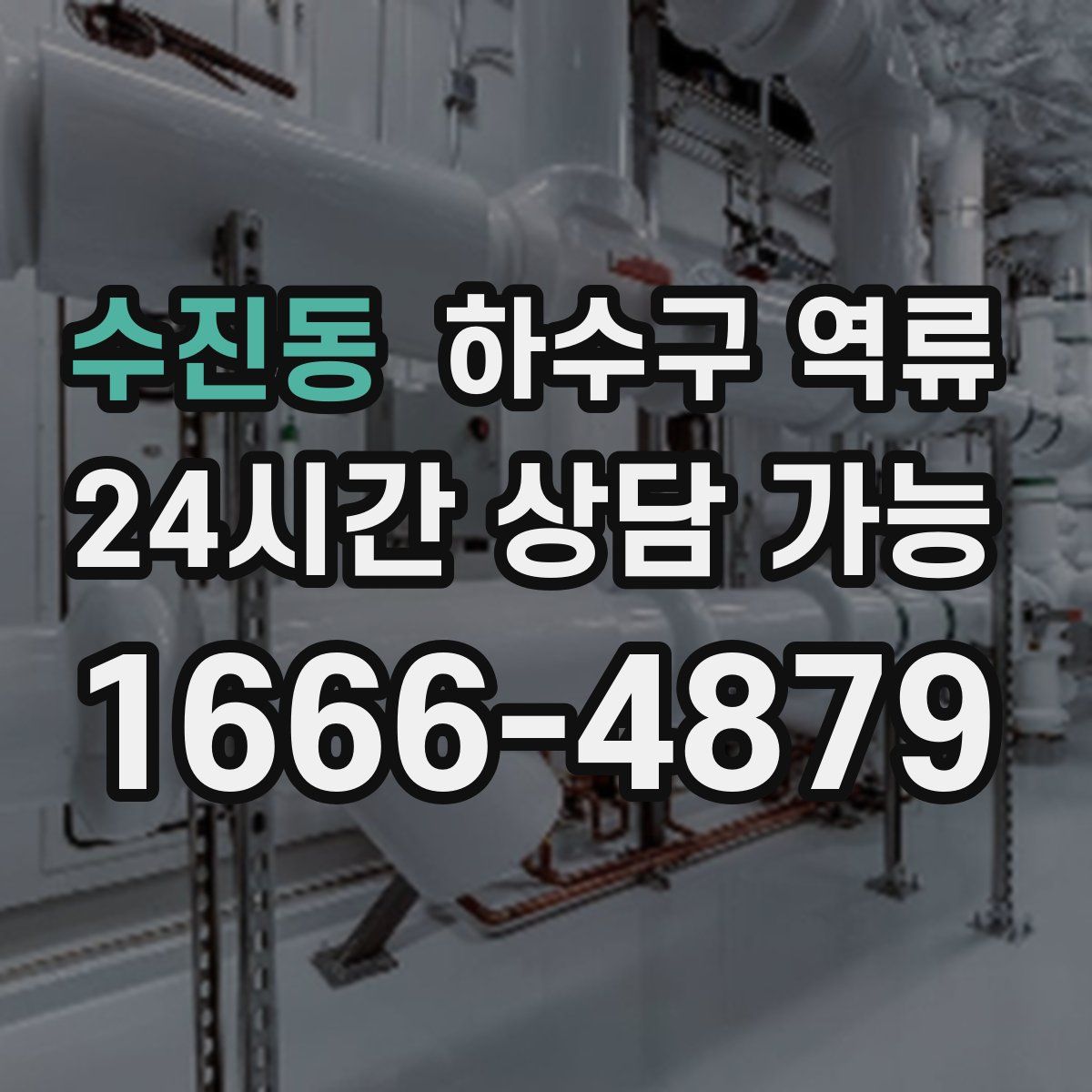 수진동 하수구 역류
