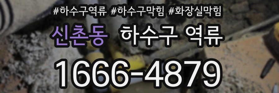 신촌동 하수구 역류