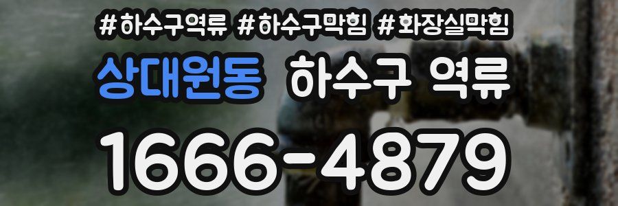 상대원동 하수구 역류