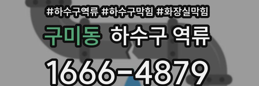 구미동 하수구 역류