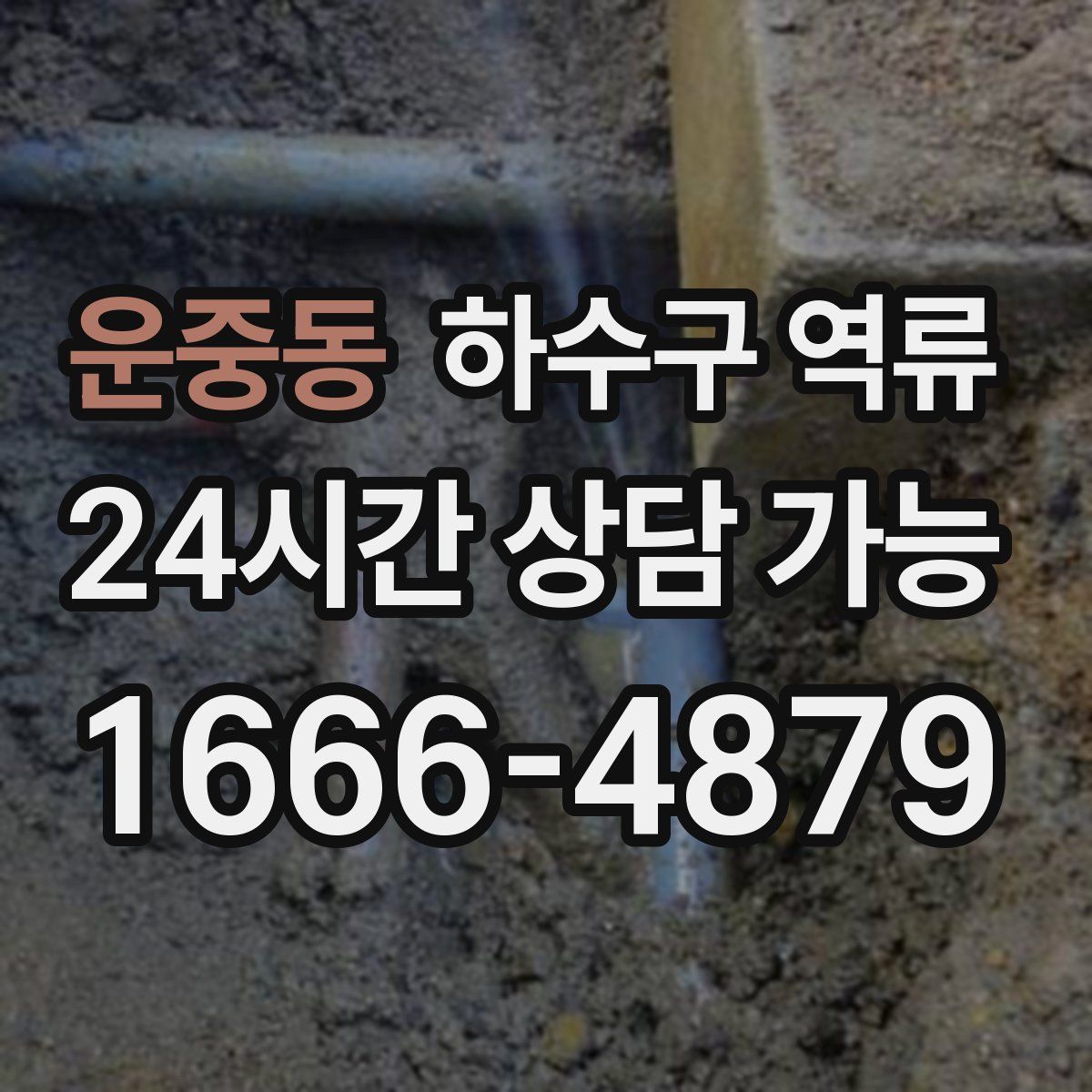 운중동 하수구 역류