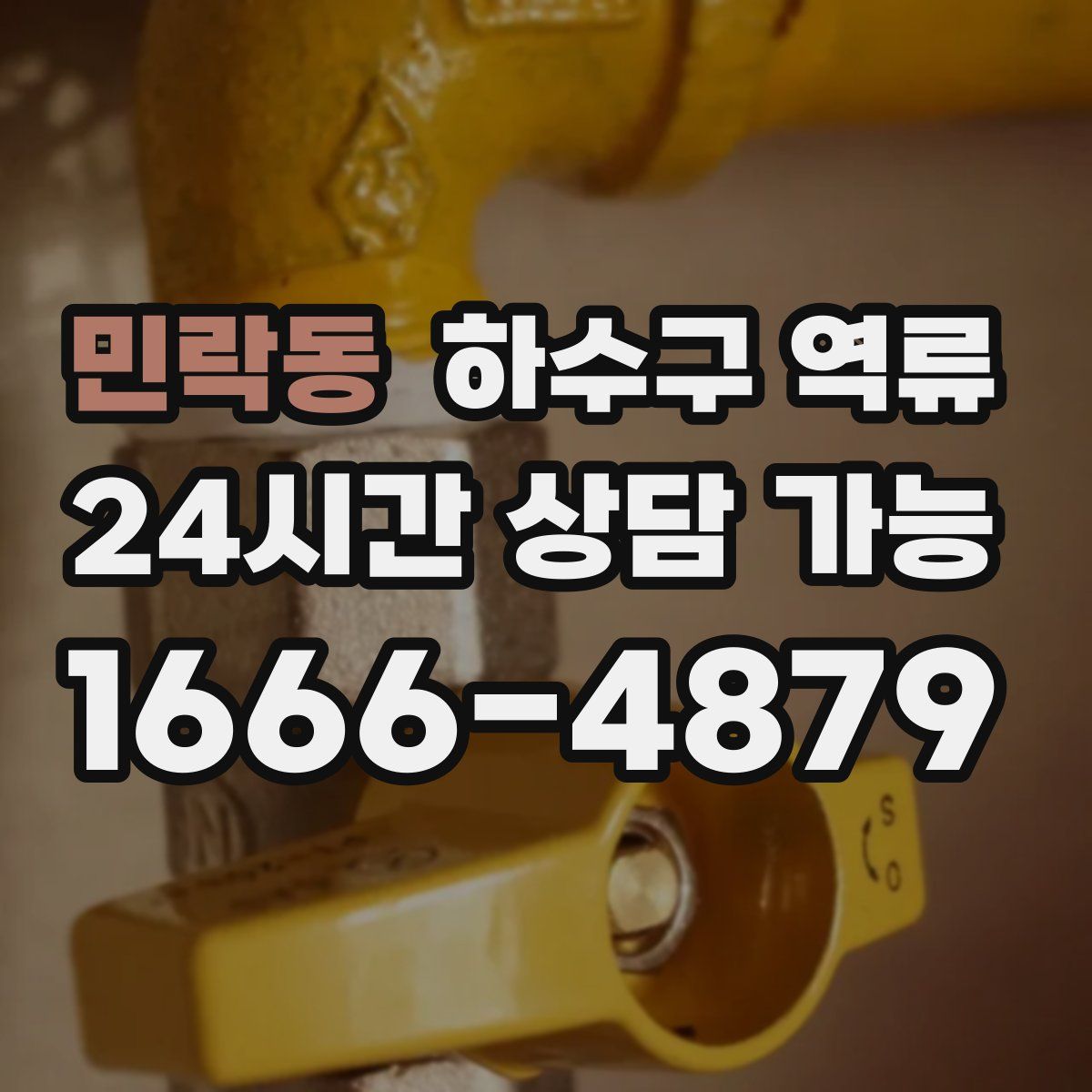 민락동 하수구 역류