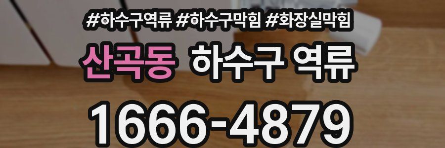 산곡동 하수구 역류