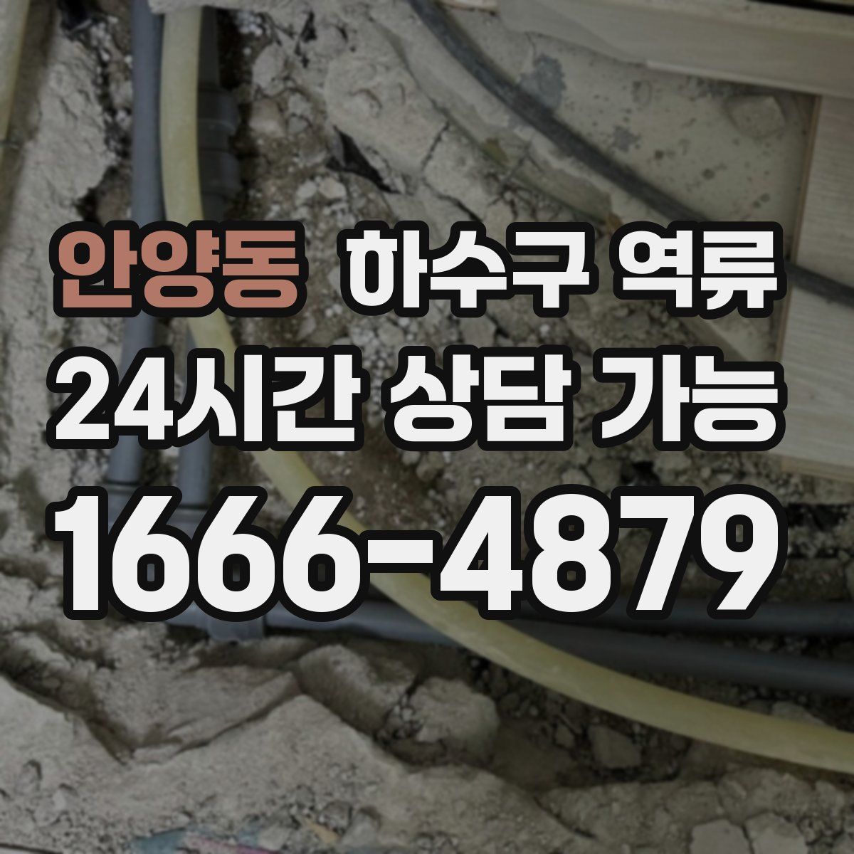 안양동 하수구 역류