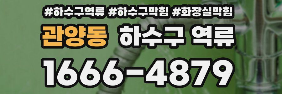 관양동 하수구 역류