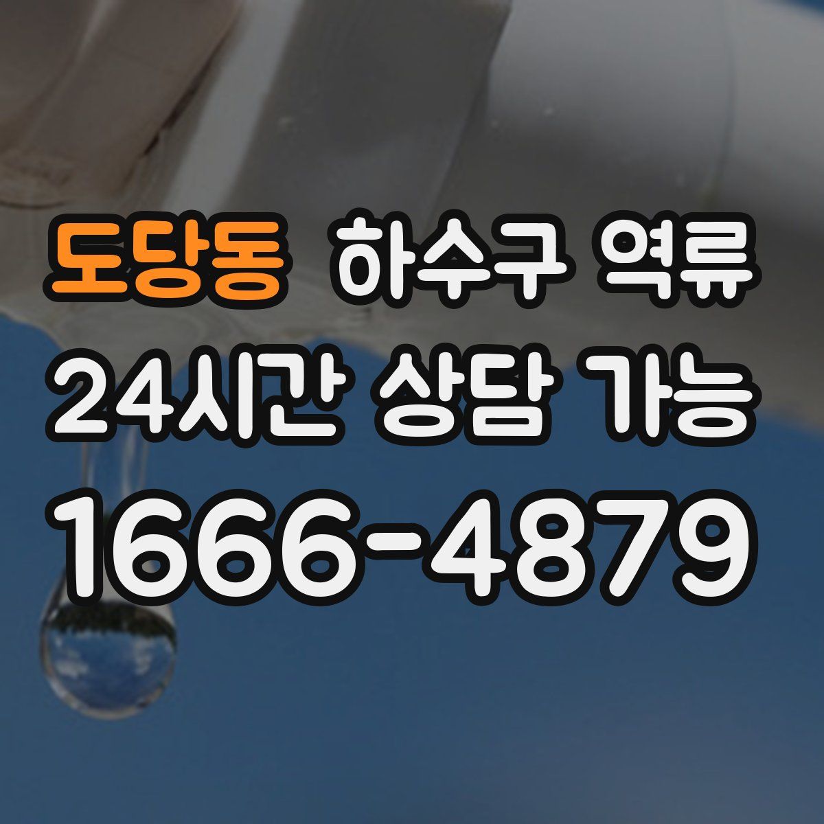 도당동 하수구 역류