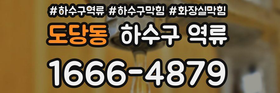 도당동 하수구 역류