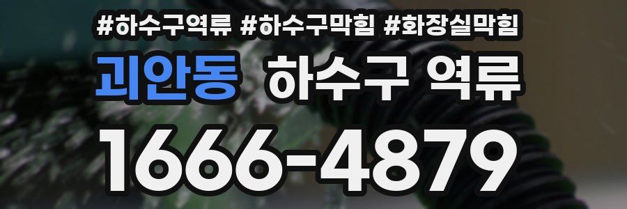 괴안동 하수구 역류