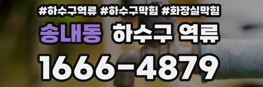 송내동 하수구 역류