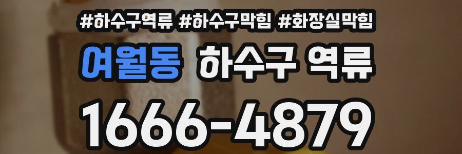 여월동 하수구 역류