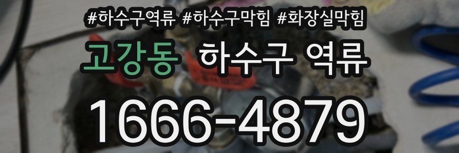 고강동 하수구 역류