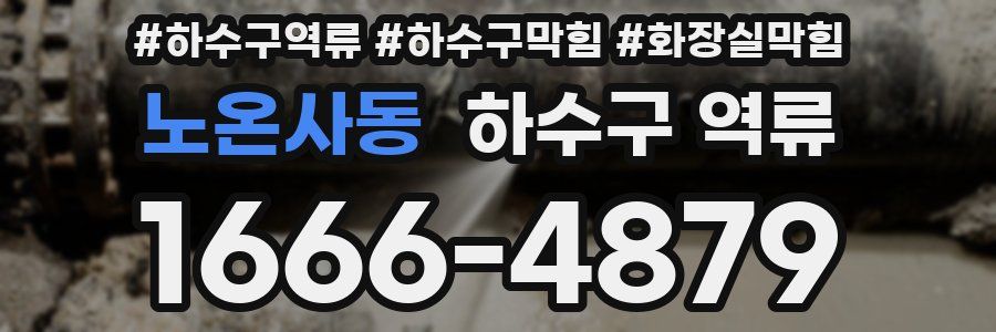 노온사동 하수구 역류