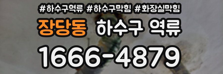 장당동 하수구 역류