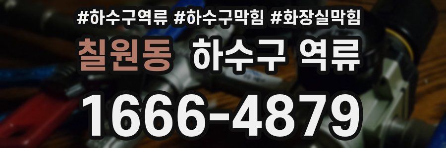 칠원동 하수구 역류