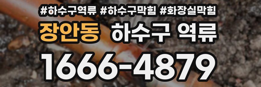 장안동 하수구 역류