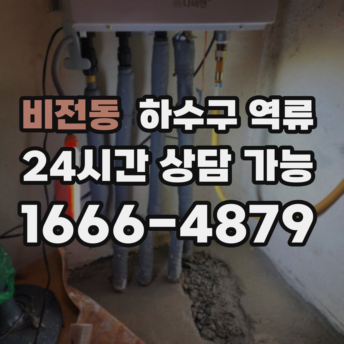 비전동 하수구 역류